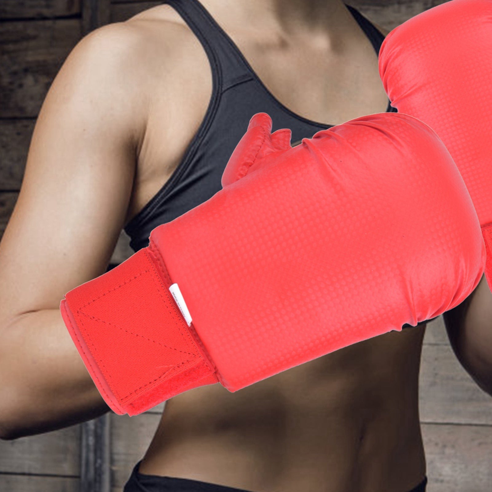 A Pair of Boxing Gloves Karate Hand Protector with Thumb Protector for Martial Arts Sports Game Training