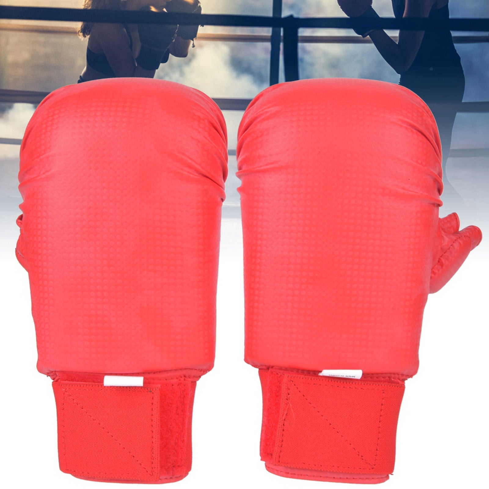 A Pair of Boxing Gloves Karate Hand Protector with Thumb Protector for Martial Arts Sports Game Training